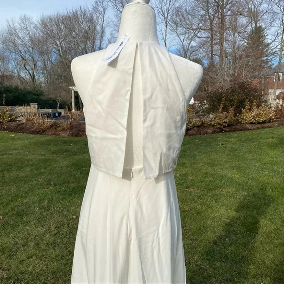 NWT Anthropologie BHLDN Jill Stuart Iva Crepe Maxi Dress Wedding Bridal 14 - Picture 13 of 14